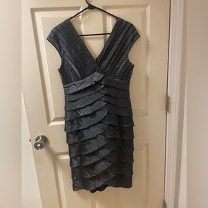 Women’s dark gray evening dress size 8